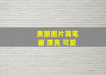 美丽图片简笔画 漂亮 可爱